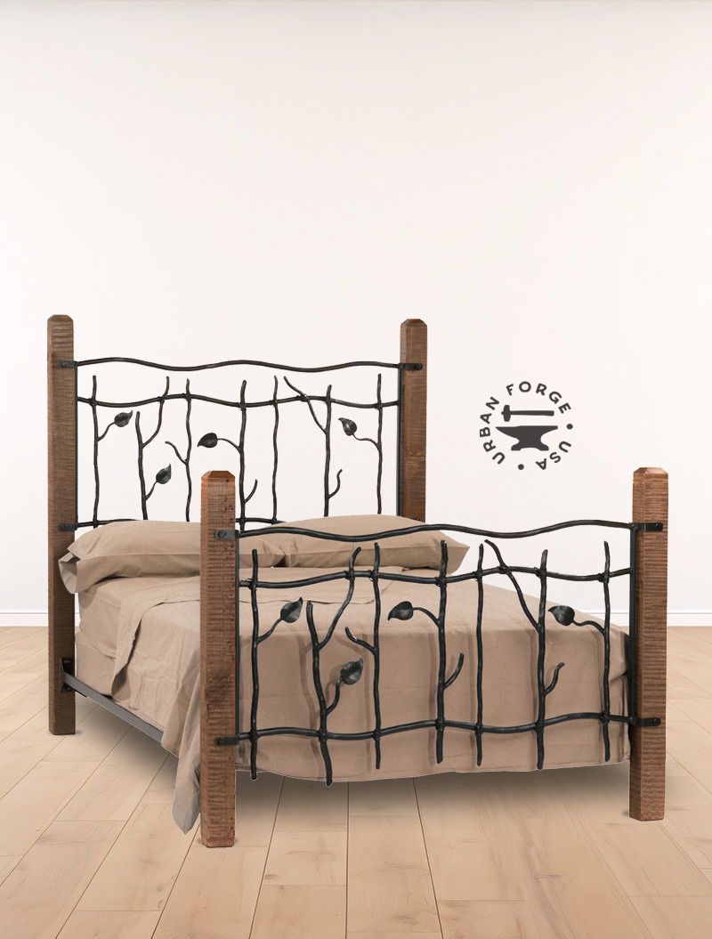 Sylamore Hand Forged Iron Bed with Wooden Posts Questions & Answers