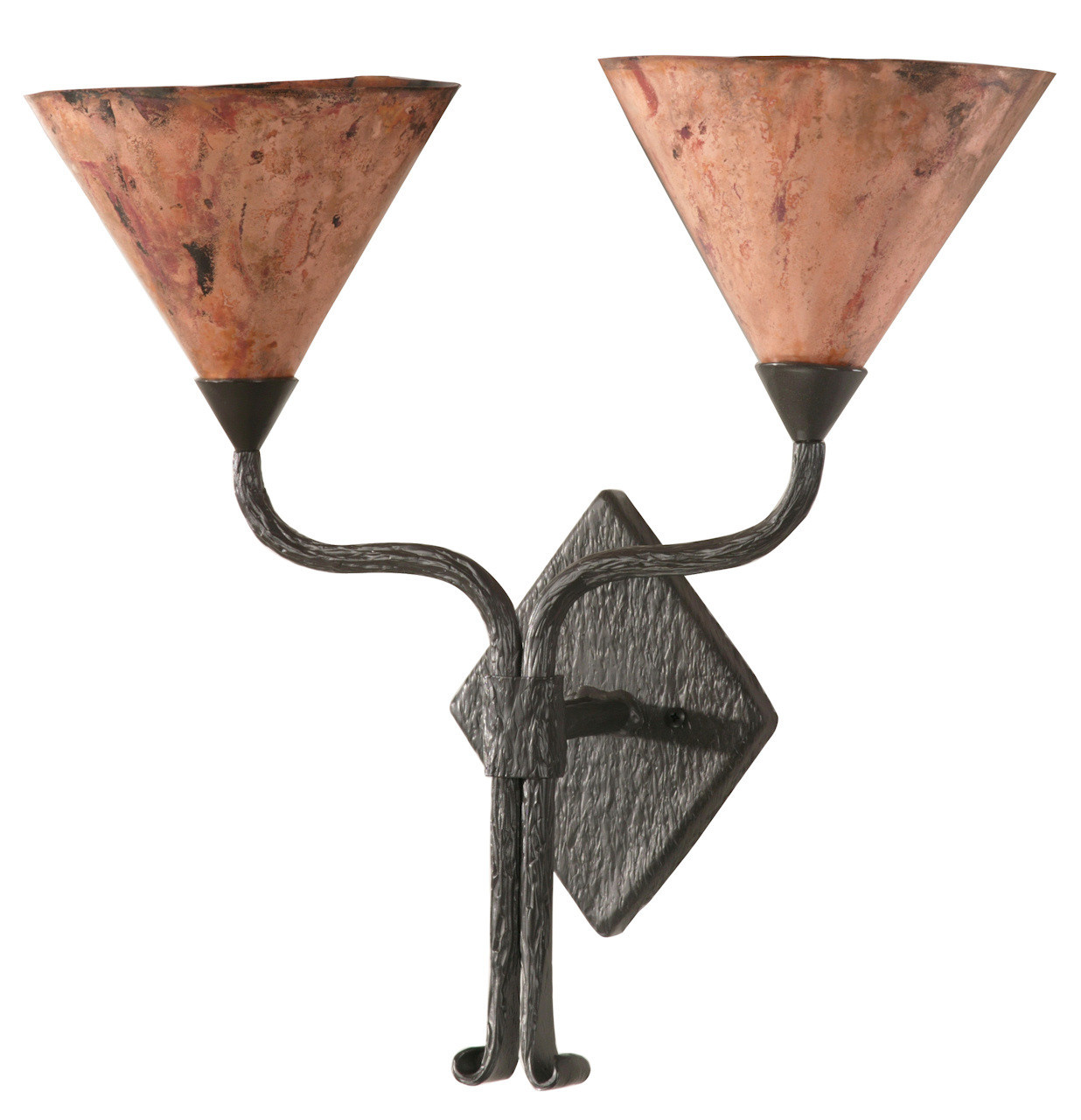 Huntington Iron Double Wall Sconce with Copper Shade Questions & Answers