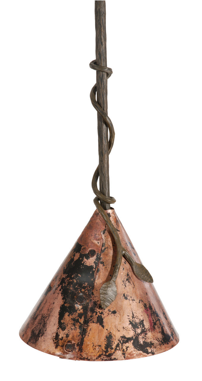 Evening Shade Iron Pendant Lamp with Copper Shade Questions & Answers